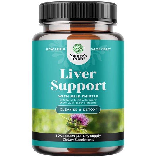 Liver Cleanse Detox & Repair Formula - Herbal Liver Support Supplement with Milk Thistle Dandelion Root Turmeric and Artichoke Extract for Liver Health - Silymarin Milk Thistle Liver Detox 90 Capsules