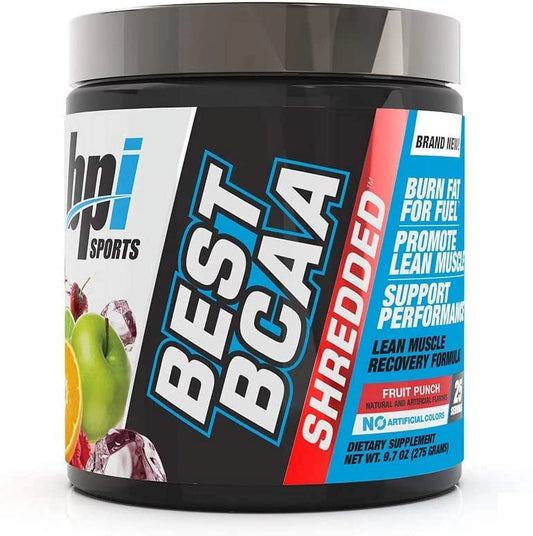 Best BCAA Shredded 25 Servings Fruit Punch