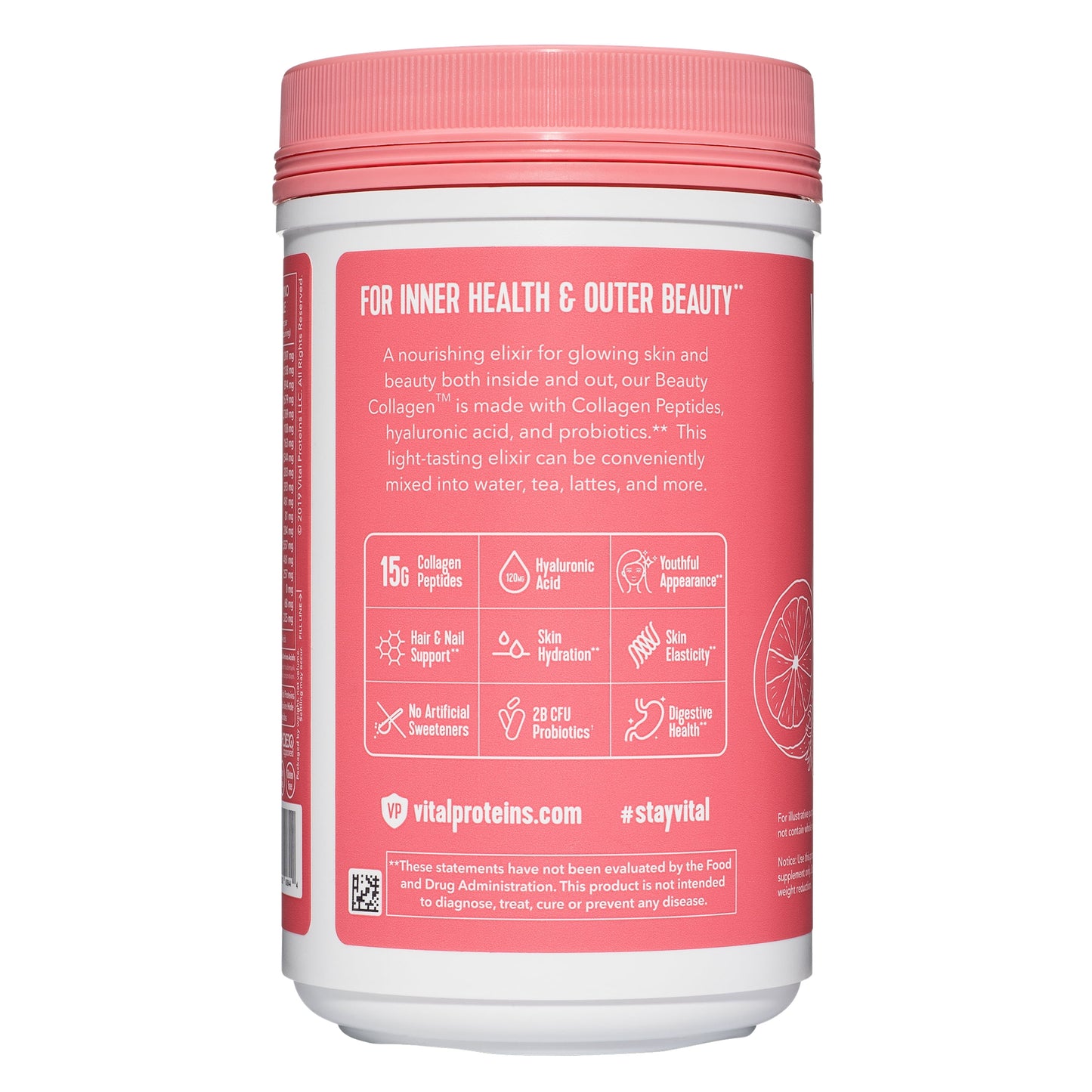 Beauty Collagen, 15G Collagen, Strawberry Lemon, 9.6Oz