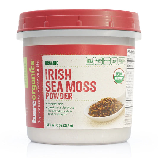 Raw Organic Irish Sea Moss 8 Oz Pwdr.