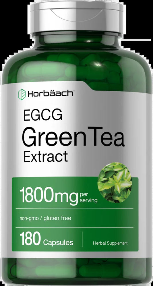 EGCG Green Tea Extract Pills | 1800 Mg | 180 Capsules | by