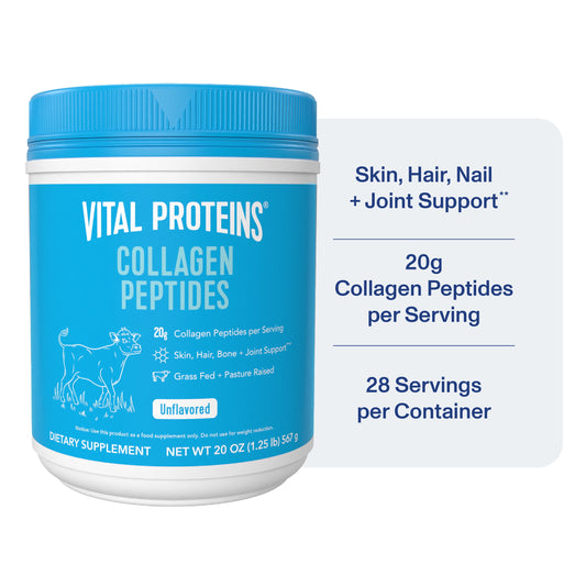 Collagen Peptides Supplement Powder, Unflavored, 20 Oz