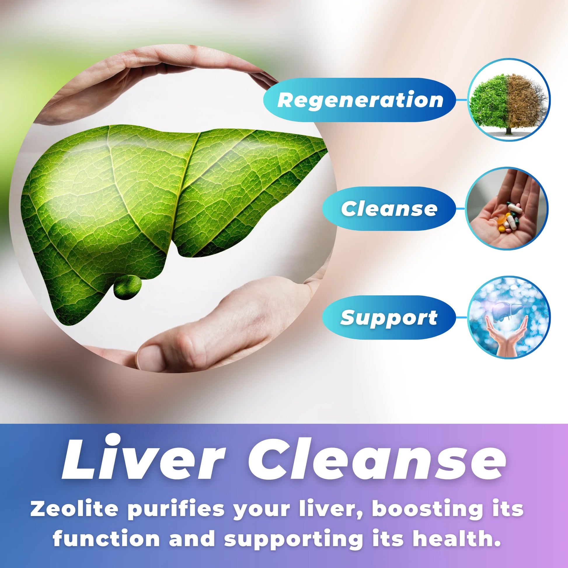 Zeolite Detox Cleanse 7.05 Oz Zeolite Powder for Fast Full Body Detox, Liver Detox & Debloat