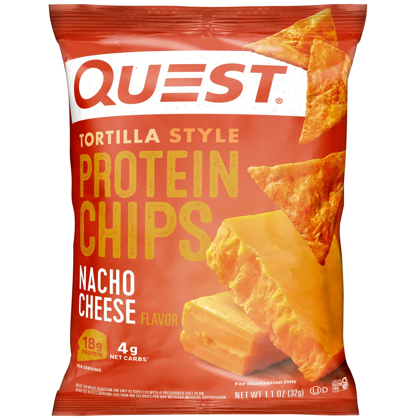 Quest Tortilla Style Protein Chips, Nacho Cheese and Loaded Taco, Variety Pack, 12 Count