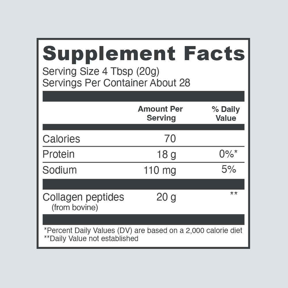 Collagen Peptides Supplement Powder, Unflavored, 20 Oz