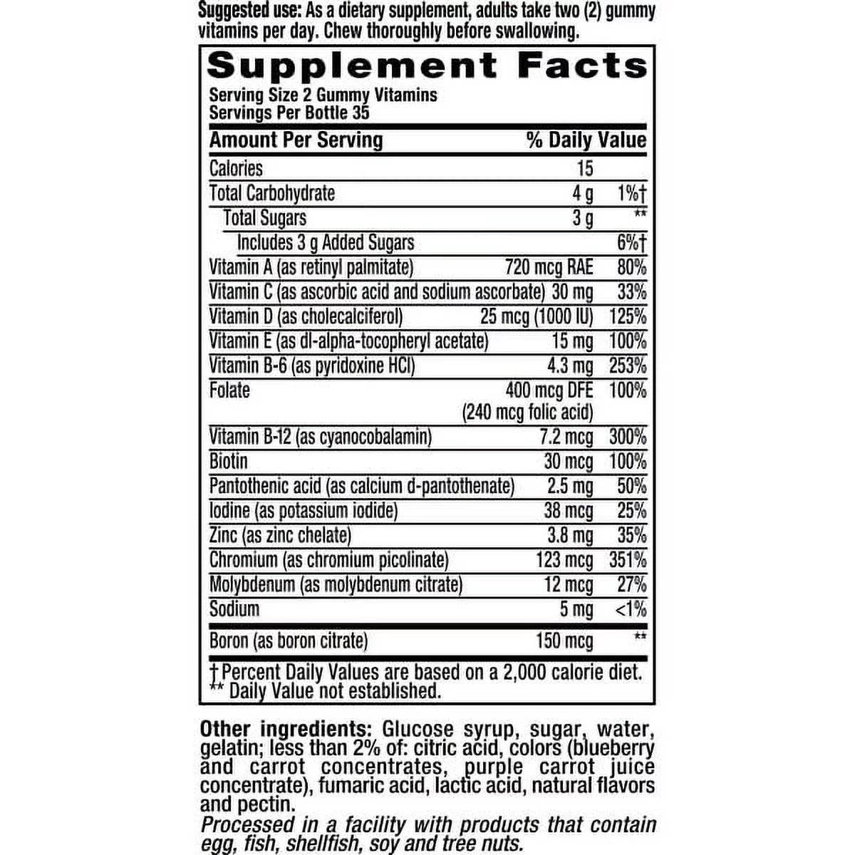 Men'S Daily Gummy Multivitamins Formula, 70 Count, 3 Pack