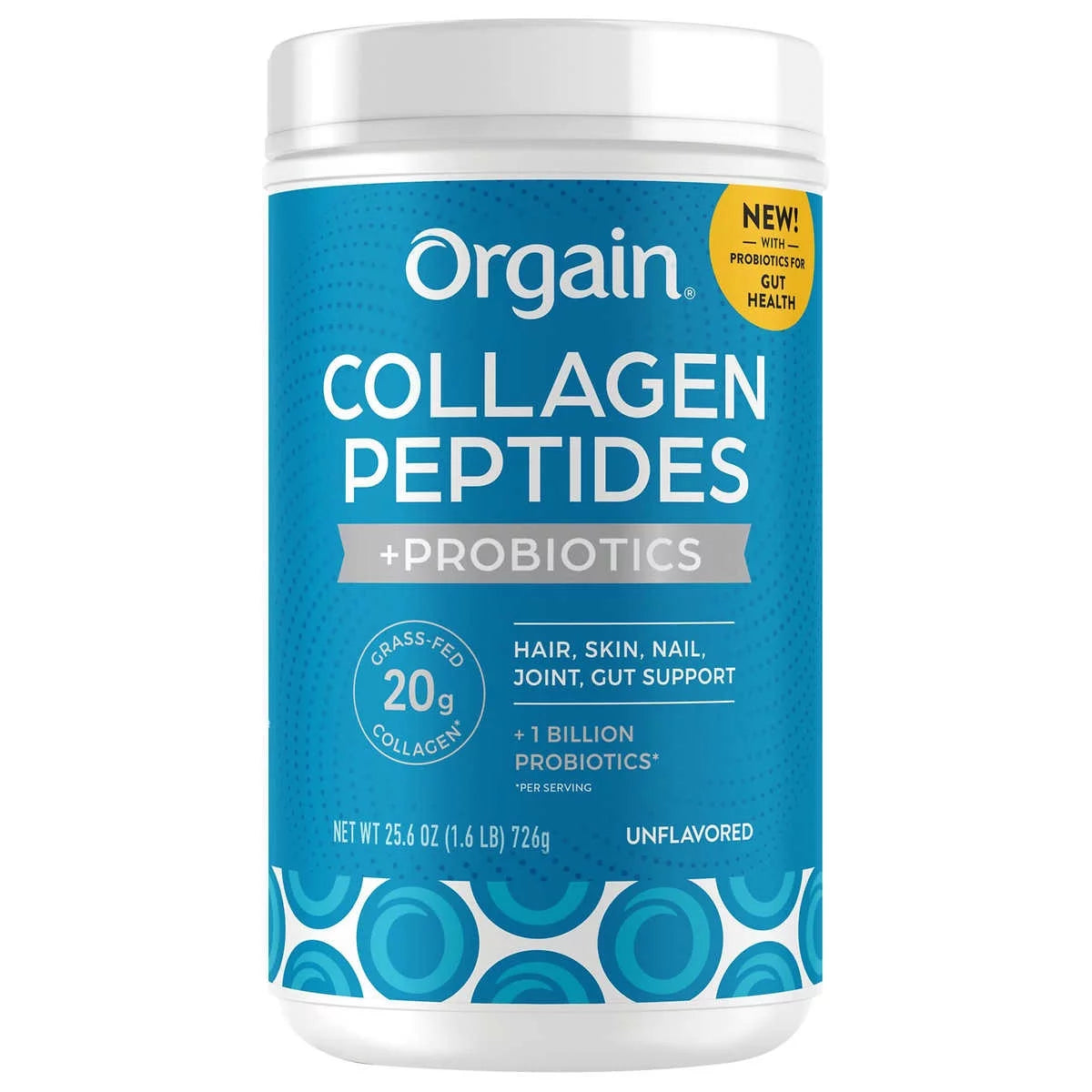 Collagen Peptides + Probiotics, Unflavored, 1.6 Pounds